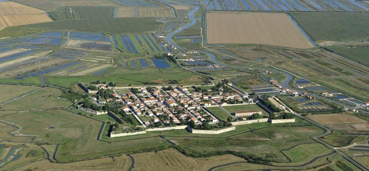 Vue aérienne de la Citadelle de Brouage