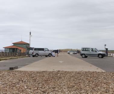 Parking haut de dune PLage du Cap de l'Homy